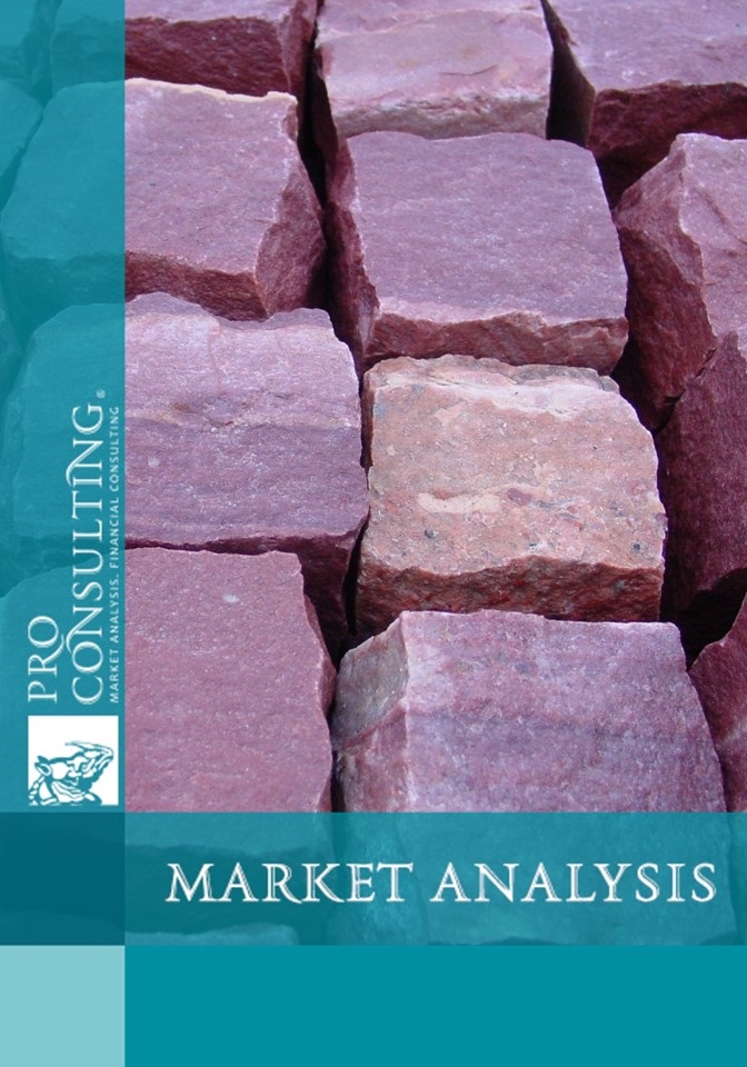 Market research report on quartzite in Ukraine, the CIS and the EU.  2013